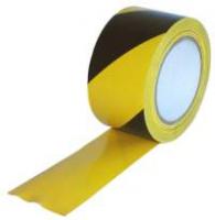 Samolepicí páska žluto/černá PVC levá 60mm