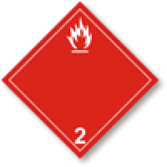 Značení ADR - Nebezpeči požáru (hořlavé plyny) č.2B