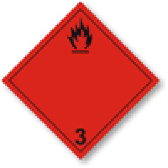 Značení ADR - Nebezpečí požáru (hořlavé kapaliny) č.3A