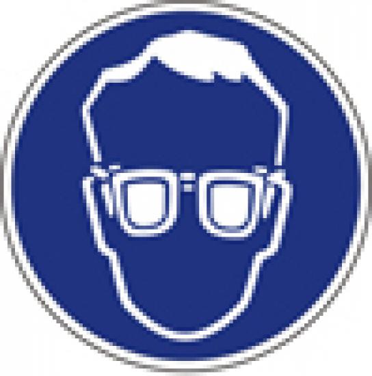 Samolepka s piktogramy - Příkaz používej ochranné brýle
