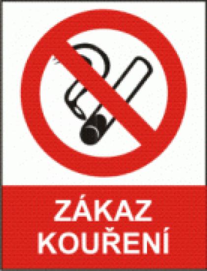 Bezpečnostní tabulka - Zákaz kouření