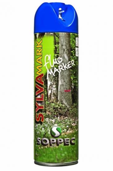 Lesnický značkovací sprej Fluo Marker Soppec 500ml modrý