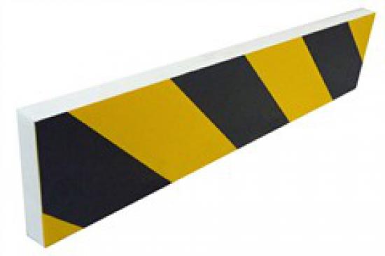 Ochranná ochranný profil samolepicí nástěnný  350x80x15mm, žluto-černý