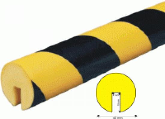 Výstražný profil žluto/černý z PU-lehčené pěny - typ B